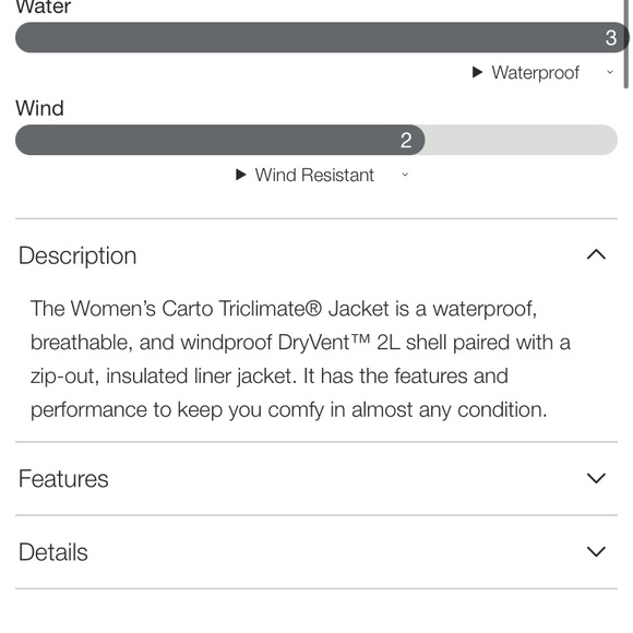 North Face Women’s Carto Triclimate® Jacket XXL - Picture 12 of 13